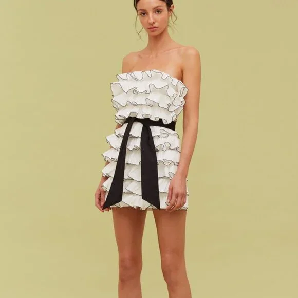 c/meo collective ESTEEMED DRESS WHITE - Picture 5 of 8